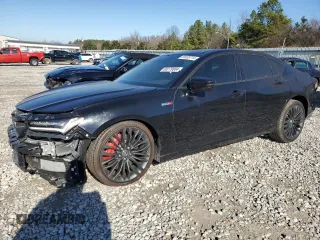 2023 Acura TLX Type S with VIN 19UUB7F08PA002712, listed as a Copart auction lot 85038714 with 5,721 mi miles and Salvage Title. Bid and sale history available at carsss.com. Image 1.