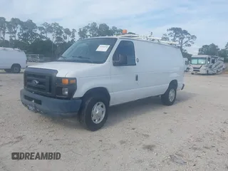 2012 Ford Econoline Cargo Commercial with VIN 1FTNE2EL8CDB10460, listed as a IAAI auction lot 41992576 with 137,224 mi miles and . Bid and sale history available at DreamBid. Image 2.