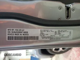 2022 Jeep Compass Trailhawk z VIN 3C4NJDDBXNT146535, wystawiony jako Copart lot #52873595 z przebiegiem 21 513 mil mil oraz Szkoda całkowita • Salvage title. Historia ofert i sprzedaży dostępna na DreamBid. Obrazek 14.