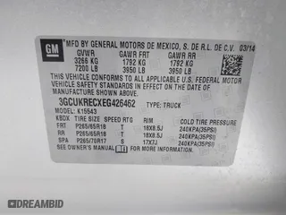 2014 Chevrolet Silverado 1500 LT with VIN 3GCUKRECXEG426462, listed as a IAAI auction lot 41599738 with 193,829 mi miles. Bid and sale history available at carsss.com. Image 9.
