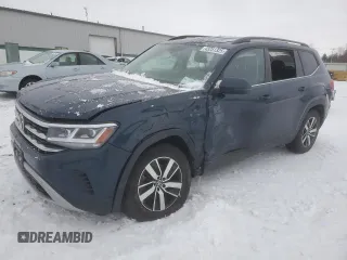 2021 Volkswagen Atlas SE z VIN 1V2LP2CA2MC559089, wystawiony jako Copart lot #43251325 z przebiegiem 60 630 mil mil oraz Szkody całkowita. Historia ofert i sprzedaży dostępna na DreamBid. Obrazek 1.