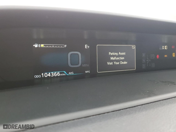 2019 Toyota Prius L Eco with VIN JTDKARFU8K3068844, listed as a Copart auction lot 49662565 with 104,366 mi miles and Salvage Title. Bid and sale history available at carsss.com. Image 9.
