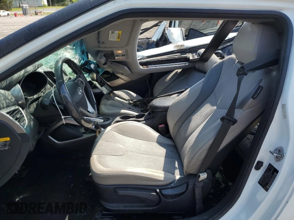 2012 Hyundai Veloster w/Gray Int with VIN KMHTC6AD7CU079622, listed as a Copart auction lot 61910075 with 190,746 mi miles and Salvage title. Bid and sale history available at DreamBid. Image 7.
