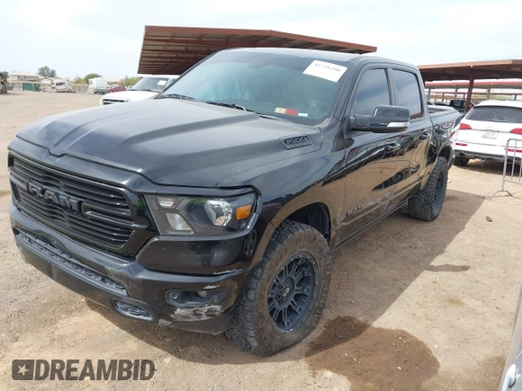 2019 Ram 1500 Big Horn/Lone Star with VIN 1C6SRFFT0KN751969, listed as a IAAI auction lot 41731290 with 127,111 mi miles. Bid and sale history available at carsss.com. Image 17.