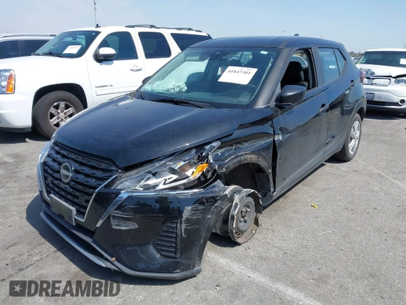 2022 Nissan Kicks S with VIN 3N1CP5BV0NL507251, listed as a IAAI auction lot 41847381 with 71,625 mi miles. Bid and sale history available at carsss.com. Image 2.