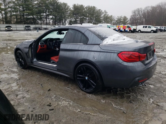 2018 BMW 4 Series 430i xDrive with VIN WBA4Z3C5XJEC55856, listed as a Copart auction lot 43193125 with 57,770 mi miles and Salvage Title. Bid and sale history available at DreamBid. Image 2.