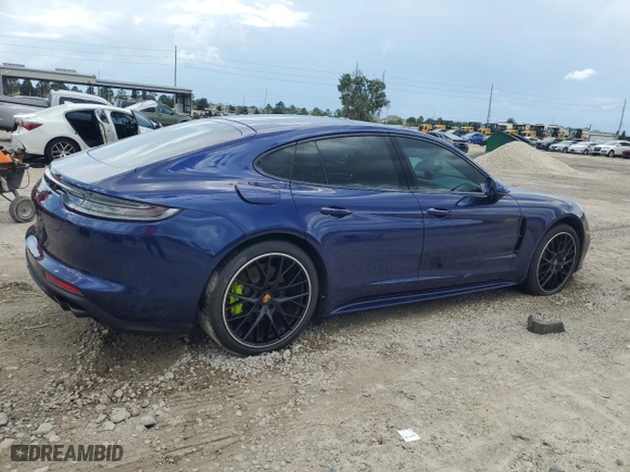 2022 Porsche Panamera 4 E-Hybrid with VIN WP0AE2A72NL125259, listed as a Copart auction lot 63709774 with 6,821 mi miles and Non Repairable. Bid and sale history available at carsss.com. Image 3.