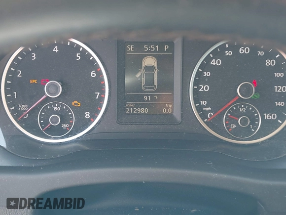 2010 Volkswagen Tiguan with VIN WVGAV9AX4AW513705, listed as a IAAI auction lot 42756432 with 212,980 mi miles and . Bid and sale history available at DreamBid. Image 7.