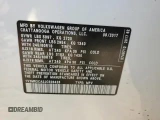2018 Volkswagen Atlas SEL with VIN 1V2MR2CA2JC526426, listed as a Copart auction lot 48944265 with 102,938 mi miles and Salvage title. Bid and sale history available at DreamBid. Image 15.