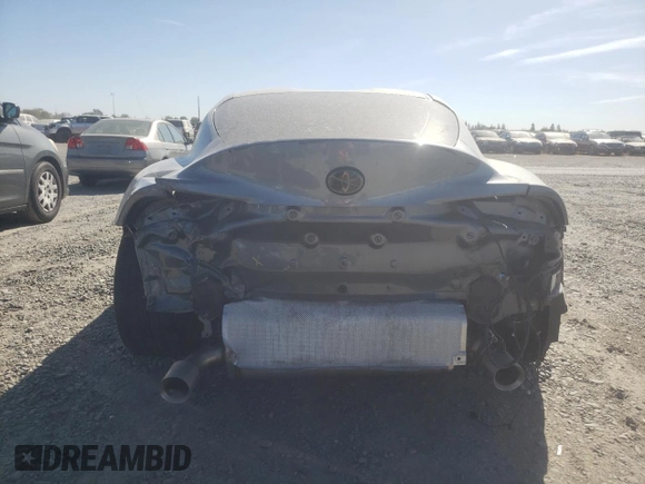 2022 Toyota GR Supra 3.0 with VIN WZ1DB0C01NW048328, listed as a Copart auction lot 75040374 with 0 mi miles and Salvage Title. Bid and sale history available at carsss.com. Image 6.