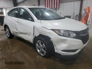 2018 Honda HR-V LX with VIN 3CZRU6H32JM722995, listed as a Copart auction lot 55169305 with 28,425 mi miles and Salvage Title. Bid and sale history available at carsss.com. Image 4.