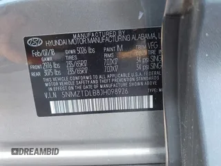 2018 Hyundai Santa Fe 2.4L z VIN 5NMZTDLB8JH098926, wystawiony jako IAAI lot #41816513 z przebiegiem 92 920 mil mil oraz . Historia ofert i sprzedaży dostępna na DreamBid. Obrazek 9.