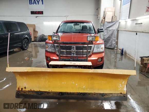 2008 Dodge Dakota Laramie with VIN 1D7HW58N58S613008, listed as a Copart auction lot 48866005 with 197,542 mi miles and Salvage Title. Bid and sale history available at carsss.com. Image 5.
