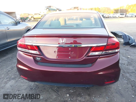 2014 Honda Civic Sedan EX with VIN 19XFB2F87EE081820, listed as a IAAI auction lot 41326205 with 103,868 mi miles. Bid and sale history available at carsss.com. Image 16.