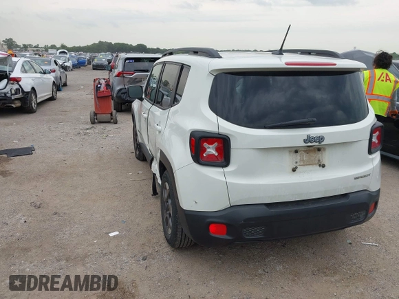 2017 Jeep Renegade Sport with VIN ZACCJAAB9HPF74358, listed as a IAAI auction lot 42467736 with 167,858 mi miles and . Bid and sale history available at DreamBid. Image 3.