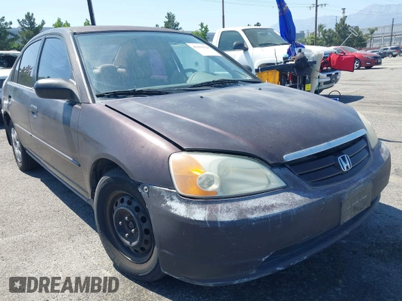 2001 Honda Civic LX z VIN 1HGES16551L011070, wystawiony jako IAAI lot #42294129 z przebiegiem 184 020 mil mil oraz . Historia ofert i sprzedaży dostępna na DreamBid. Obrazek 6.