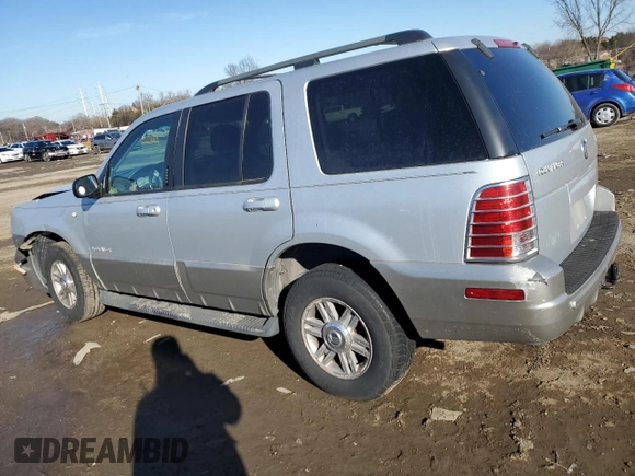 2002 Mercury Mountaineer z VIN 4M2DU86W52UJ12525, wystawiony jako Copart lot #42926725 z przebiegiem 192 281 mil mil oraz Szkoda całkowita • Salvage title. Historia ofert i sprzedaży dostępna na DreamBid. Obrazek 2.