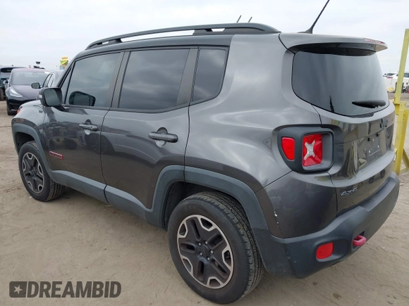 2016 Jeep Renegade Trailhawk with VIN ZACCJBCT0GPD72437, listed as a IAAI auction lot 42180021 with 115,427 mi miles and . Bid and sale history available at carsss.com. Image 3.