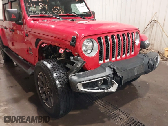 2020 Jeep Gladiator Overland with VIN 1C6HJTFG1LL129994, listed as a IAAI auction lot 42244189 with 46,414 mi miles and . Bid and sale history available at DreamBid. Image 6.