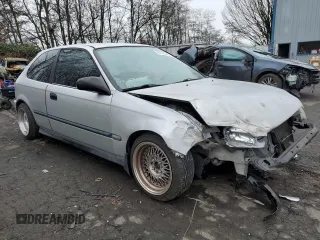 1996 Honda Civic CX with VIN 2HGEJ6320TH116805, listed as a Copart auction lot 88195595 with 308,399 mi miles and Salvage Title. Bid and sale history available at carsss.com. Image 4.