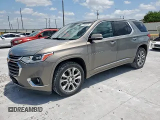 2018 Chevrolet Traverse Premier with VIN 1GNERKKW7JJ240996, listed as a Copart auction lot 61985475 with 177,418 mi miles and Salvage title. Bid and sale history available at DreamBid. Image 1.