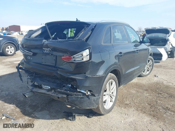 2018 Audi Q3 Premium with VIN WA1BCCFS0JR010450, listed as a IAAI auction lot 41583173 with 100,140 mi miles. Bid and sale history available at carsss.com. Image 4.