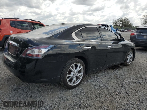 2014 Nissan Maxima S with VIN 1N4AA5AP2EC497221, listed as a Copart auction lot 54403185 with 126,210 mi miles and Salvage Title. Bid and sale history available at DreamBid. Image 3.