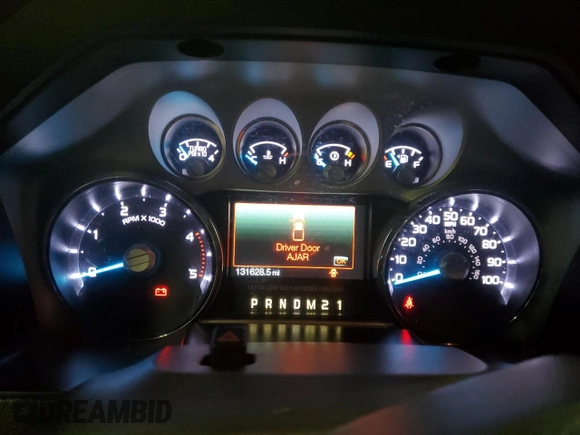 2011 Ford F-350 XL with VIN 1FT8W3BTXBEA55152, listed as a Copart auction lot 41588125 with 131,628 mi miles and Salvage title. Bid and sale history available at DreamBid. Image 9.