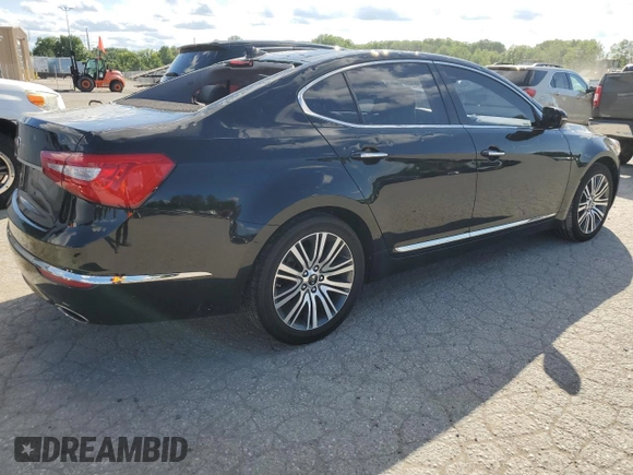 2015 Kia Cadenza Premium with VIN KNALN4D72F5176604, listed as a Copart auction lot 58287744 with 69,419 mi miles and Salvage Title. Bid and sale history available at carsss.com. Image 3.