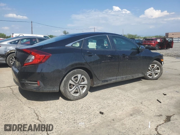 2017 Honda Civic LX with VIN 2HGFC2F5XHH510364, listed as a Copart auction lot 55491735 with 83,520 mi miles and Salvage Title. Bid and sale history available at DreamBid. Image 3.
