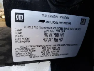 2022 GMC Sierra 1500 Limited SLT with VIN 3GTU9DEL7NG118552, listed as a Copart auction lot 88936075 with 36,462 mi miles and Salvage Title. Bid and sale history available at carsss.com. Image 12.