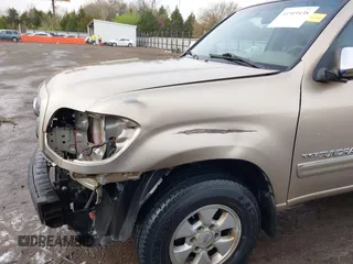 2006 Toyota Tundra SR5 with VIN 5TBET34106S512373, listed as a IAAI auction lot 41919438 with 112,699 mi miles and . Bid and sale history available at DreamBid. Image 6.
