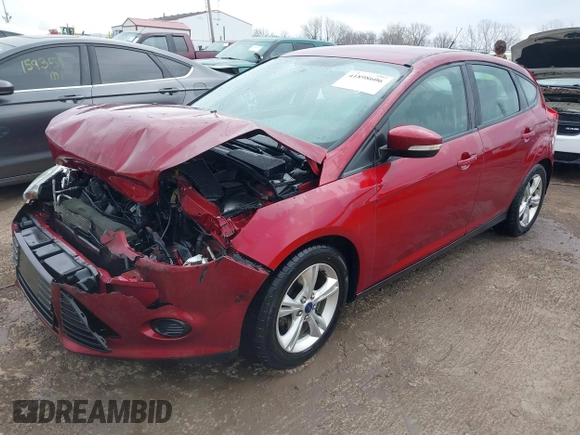 2013 Ford Focus SE with VIN 1FADP3K2XDL232936, listed as a IAAI auction lot 41898606 with 145,759 mi miles. Bid and sale history available at carsss.com. Image 17.
