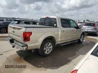 2018 Ford F-150 XL with VIN 1FTEW1CG7JFA27293, listed as a Copart auction lot 53891215 with 142,163 mi miles and Salvage Title. Bid and sale history available at carsss.com. Image 3.