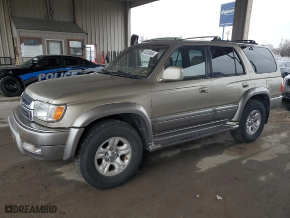 2001 Toyota 4Runner Limited with VIN JT3HN87R419044916, listed as a Copart auction lot 86339854 with 192,542 mi miles and Clean Title. Bid and sale history available at carsss.com. Image 1.