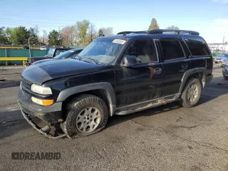 2004 Chevrolet Tahoe Z71 z VIN 1GNEK13Z34R296737, wystawiony jako Copart lot #55362805 z przebiegiem 195 612 mil mil oraz Szkoda całkowita • Salvage title. Historia ofert i sprzedaży dostępna na DreamBid. Obrazek 1.