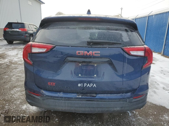 2023 GMC Terrain SLE with VIN 3GKALTEG5PL161660, listed as a Copart auction lot 88500345 with 36,419 mi miles and Salvage title. Bid and sale history available at DreamBid. Image 6.