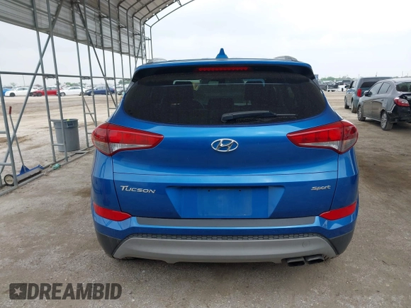 2018 Hyundai Tucson Sport with VIN KM8J33AL0JU803368, listed as a IAAI auction lot 41937235 with 64,163 mi miles and . Bid and sale history available at DreamBid. Image 17.