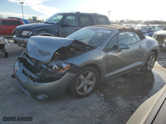 2007 Mitsubishi Eclipse GS with VIN 4A3AL25FX7E056476, listed as a Copart auction lot 83638744 with 96974 miles and Salvage Title. Bid and sale history available at carsss.com. Image 1.