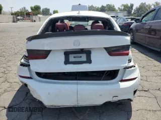 2022 BMW 3 Series 330i with VIN 3MW5R1J02N8C53220, listed as a Copart auction lot 62423015 with Not provided miles and Salvage title. Bid and sale history available at DreamBid. Image 6.