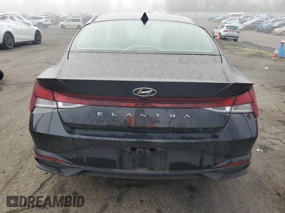 2021 Hyundai Elantra SEL with VIN 5NPLS4AG6MH029439, listed as a Copart auction lot 47414955 with 44,176 mi miles and Salvage Title. Bid and sale history available at carsss.com. Image 6.