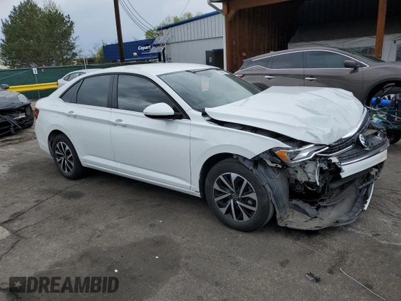 2024 Volkswagen Jetta S with VIN 3VW5M7BU2RM068794, listed as a Copart auction lot 55242115 with 16,952 mi miles and Salvage title. Bid and sale history available at DreamBid. Image 4.