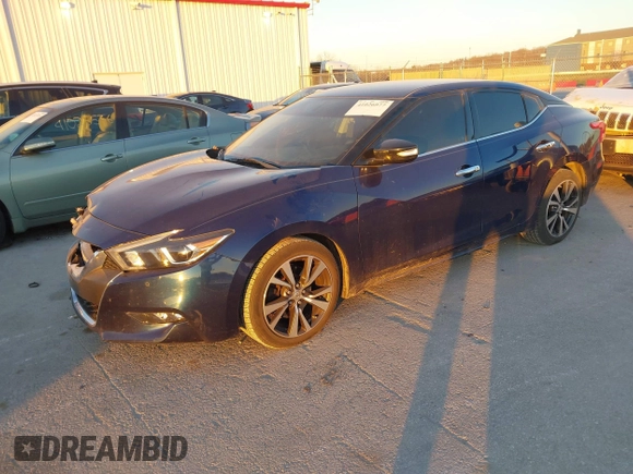 2017 Nissan Maxima SV with VIN 1N4AA6AP2HC360242, listed as a IAAI auction lot 41026077 with 149,597 mi miles and . Bid and sale history available at DreamBid. Image 2.