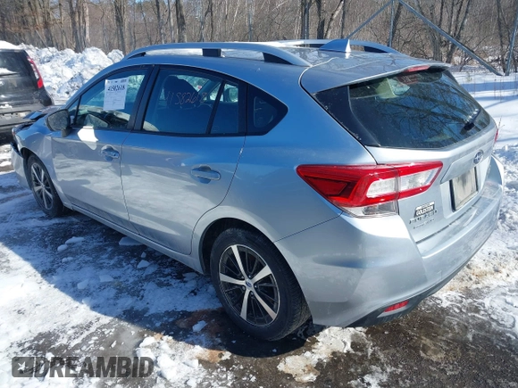 2019 Subaru Impreza Premium with VIN 4S3GTAC67K3712213, listed as a IAAI auction lot 41582618 with 1 mi miles. Bid and sale history available at carsss.com. Image 3.