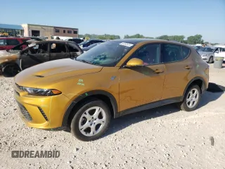 2024 Dodge Hornet GT Plus with VIN ZACNDFBN3R3A10607, listed as a Copart auction lot 60282634 with 2,608 mi miles and Salvage Title. Bid and sale history available at carsss.com. Image 1.