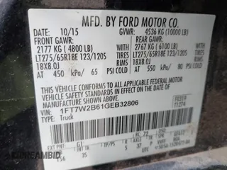 2016 Ford F-250 Lariat with VIN 1FT7W2B61GEB32806, listed as a IAAI auction lot 41717193 with 140,662 mi miles and . Bid and sale history available at DreamBid. Image 9.