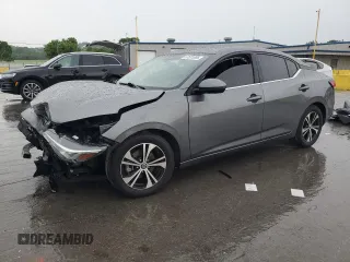 2021 Nissan Sentra SV with VIN 3N1AB8CV6MY222500, listed as a Copart auction lot 57531395 with 80,129 mi miles and Salvage title. Bid and sale history available at DreamBid. Image 1.
