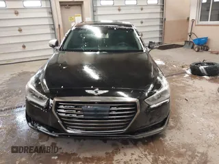 2018 Genesis G90 5.0L Ultimate with VIN KMHG54JH7JU038472, listed as a IAAI auction lot 41300699 with 85,133 mi miles. Bid and sale history available at carsss.com. Image 12.