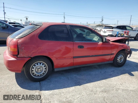 1998 Honda Civic CX with VIN 2HGEJ6420WH107167, listed as a Copart auction lot 46697095 with 64,087 mi miles and Salvage Title. Bid and sale history available at DreamBid. Image 3.