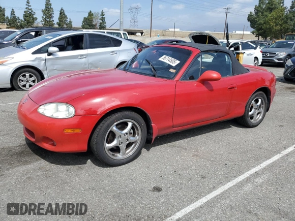 2001 Mazda MX-5 Miata with VIN JM1NB353610216294, listed as a Copart auction lot 56714505 with Not provided miles and Salvage title. Bid and sale history available at DreamBid. Image 1.